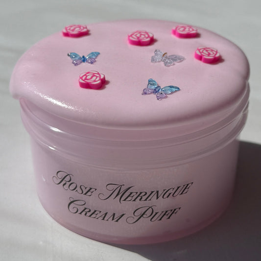 rose meringue cream puff