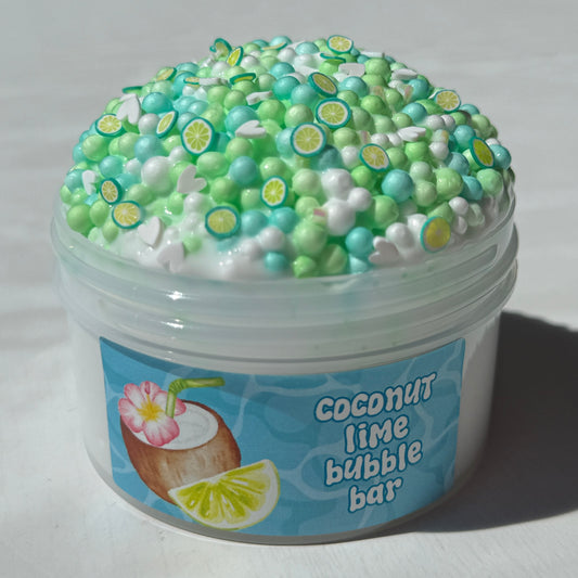 coconut lime bubble bar