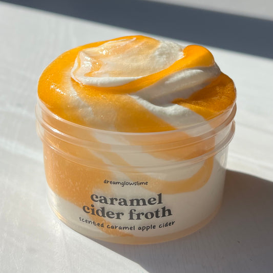 caramel cider froth