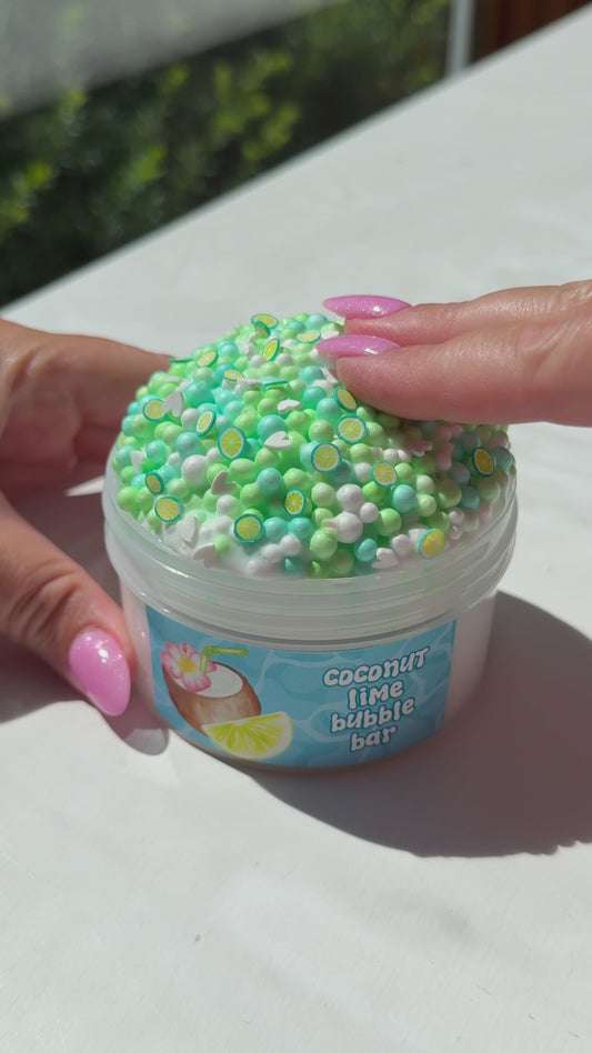 coconut lime bubble bar